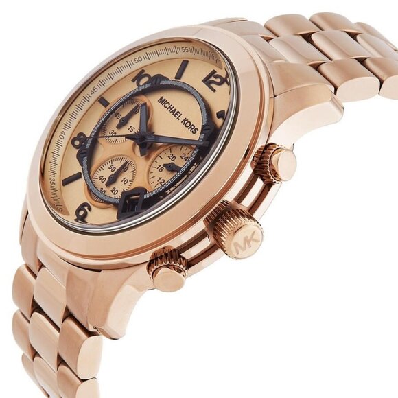 NWT Michael Kors Fashion Men's Quartz Steel Authentic Watch - Picture 2 of 3